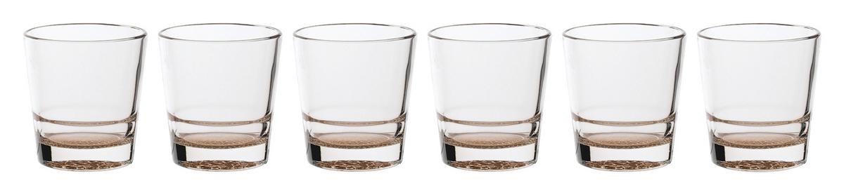 KOMPLET SZKŁA STOŁOWEGO ADORNO - pomarańczowy, Modern, szkło (400ml) - Bessagi Home