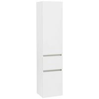 Hochschrank Kopenhagen B: 40 cm Weiß - Silberfarben/Weiß, KONVENTIONELL, Holzwerkstoff/Kunststoff (40/180/35cm) - Held