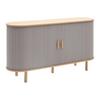 SIDEBOARD ARVID -EXKLUSIV- - grå/naturfärgad, Modern, trämaterial/trä (140/75/40cm) - Mömax