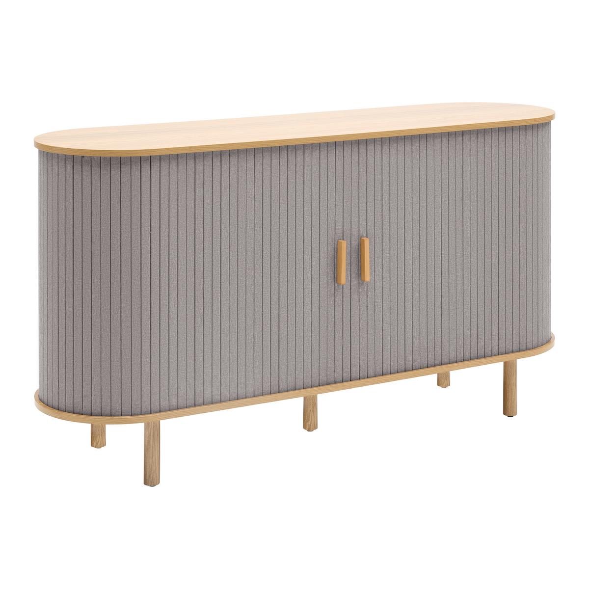 Sideboard Arvid -Exklusiv- - Naturfarben/Grau, Modern, Holz/Holzwerkstoff (140/75/40cm) - Mömax