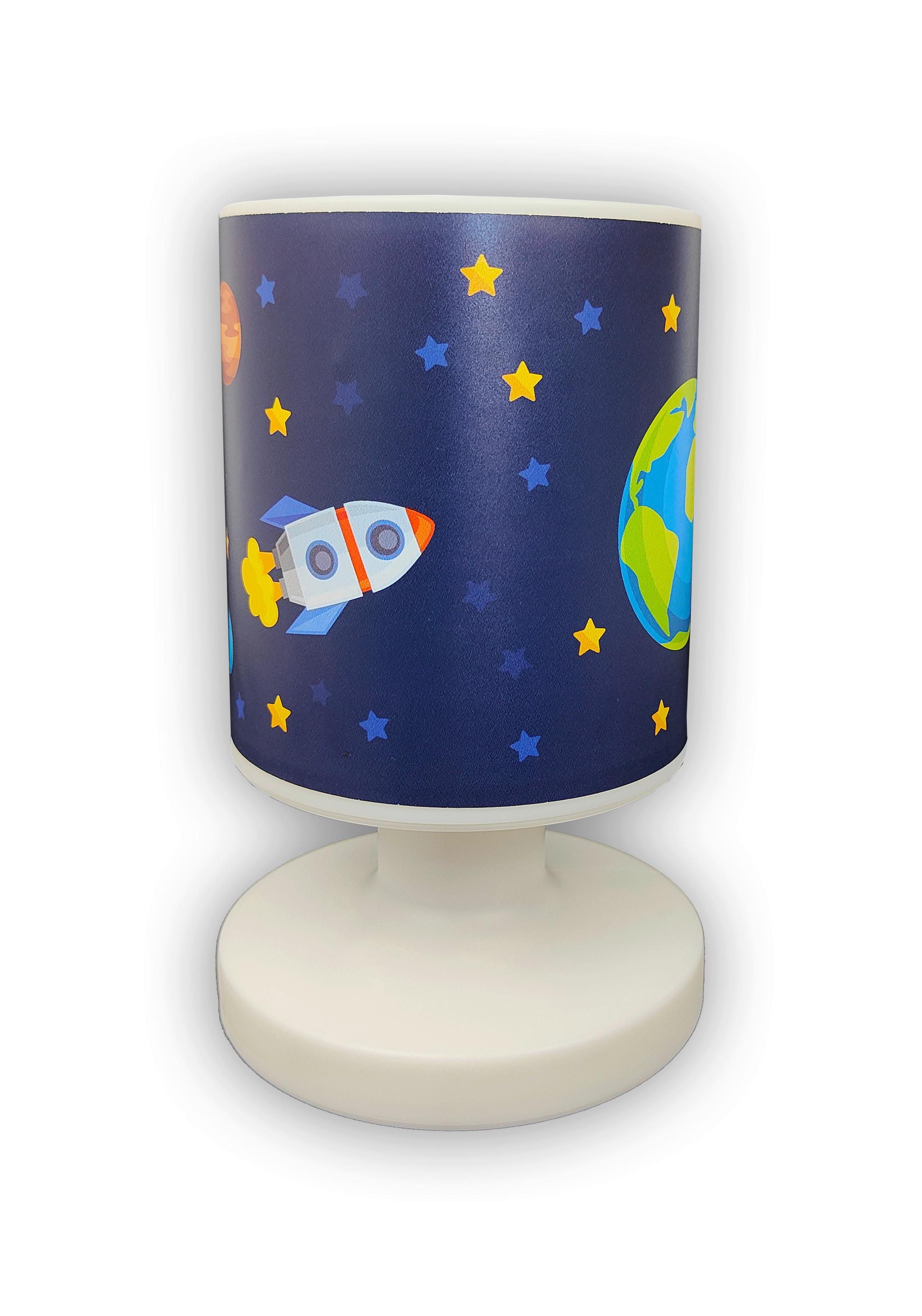 LAMPA STOŁOWA DZIECIĘCA 2013 - KOSMOS - różnokolorowy, Basics, tworzywo sztuczne (13/13/20cm)