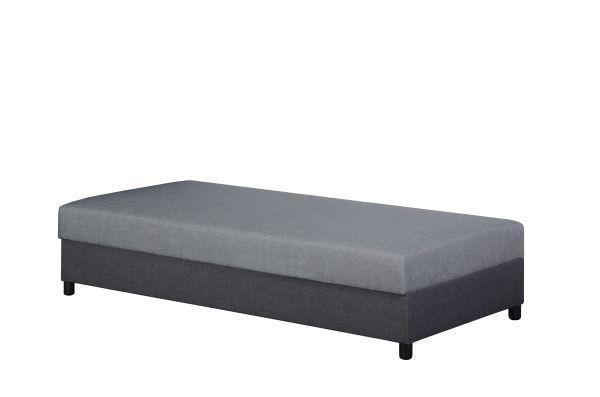Heverő Szürke Malmö Comfort - világosszürke/sötétszürke, Konventionell, faalapú anyag/textil (90/48/200cm)