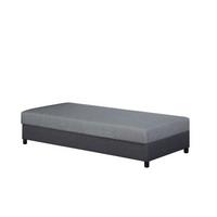 Heverő Szürke Malmö Comfort - világosszürke/sötétszürke, Konventionell, faalapú anyag/textil (90/48/200cm)