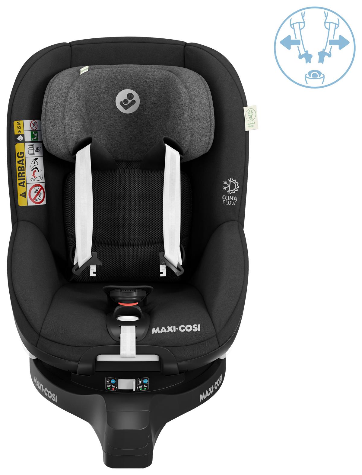DZIECIĘCY FOTELIK SAMOCHODOWY 8515671110 MICA PRO ECO - czarny, Basics, tworzywo sztuczne/metal (44,2/64,8/68,3cm) - Maxi-Cosi