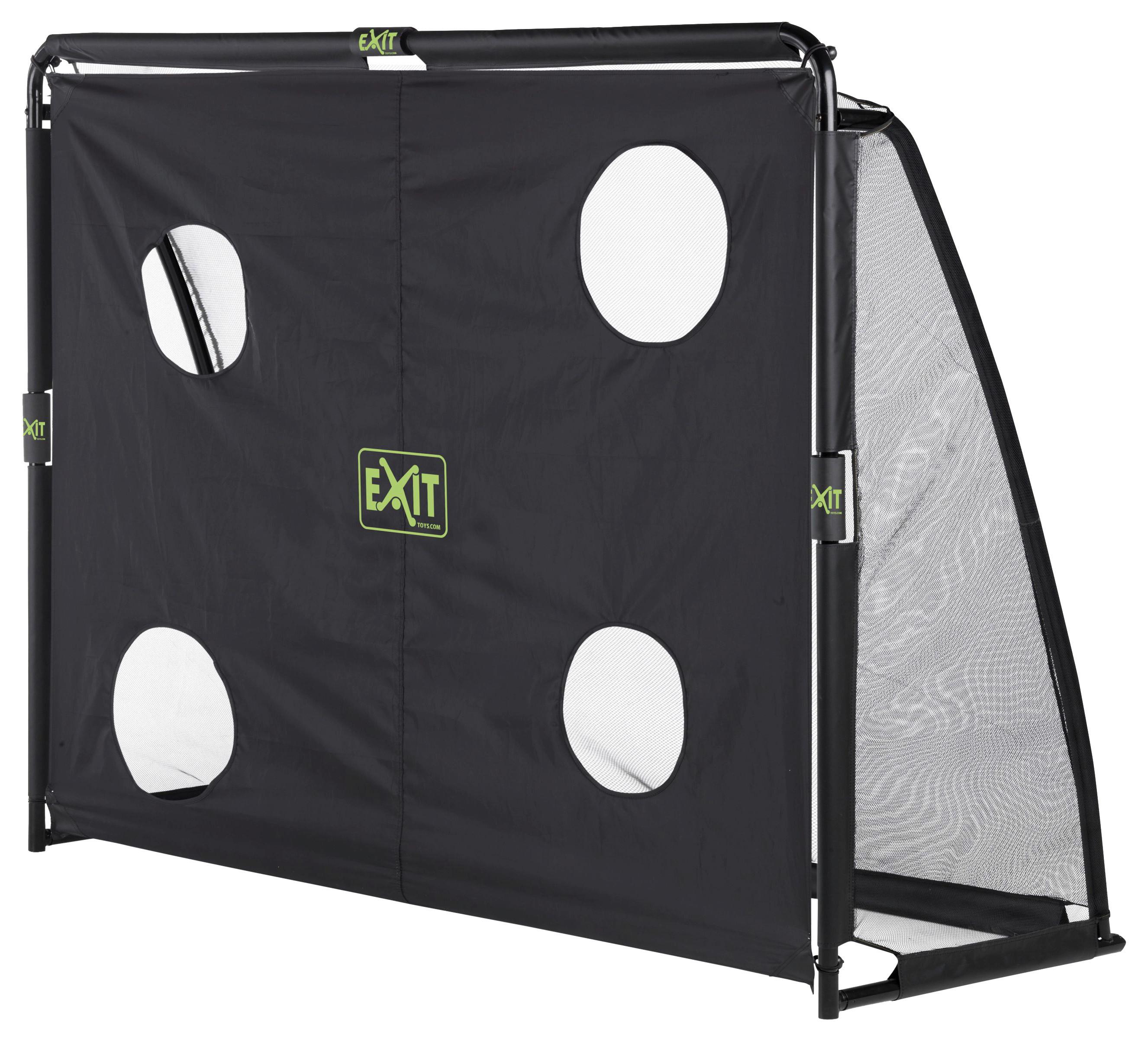 Fußballtor Exit Coppa Schwarz - Schwarz, KONVENTIONELL, Kunststoff/Metall (220/170/170cm) - EXIT Toys