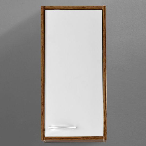 Oberschrank Weiß/Kieferfarben 'Milano' - Weiß/Kieferfarben, MODERN, Holz/Metall (30/62/19cm) - Bessagi Home