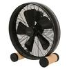 Bodenventilator Floor Fan BK Kieferfarben max. 50 Watt - Schwarz/Kieferfarben, Basics, Holz/Metall (47/46/19cm)