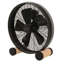 Bodenventilator Floor Fan BK Kieferfarben max. 50 Watt - Schwarz/Kieferfarben, Basics, Holz/Metall (47/46/19cm)