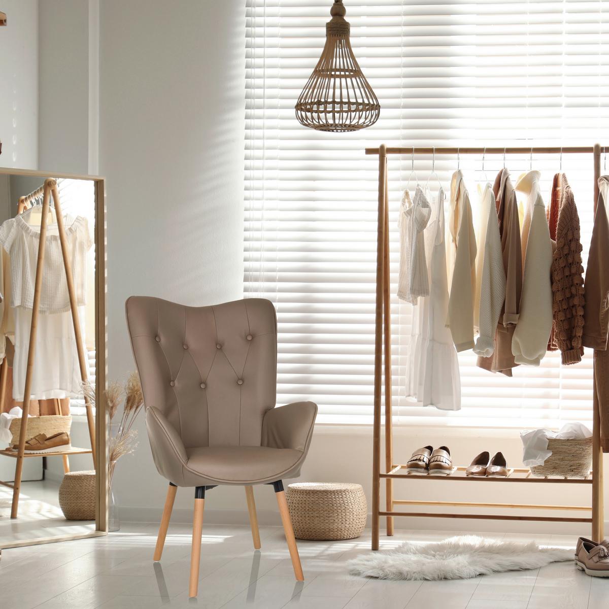 Fotelj Havenio I, Temno Siva - temno siva, Moderno, tekstil/les (70/106/75cm) - MID.YOU