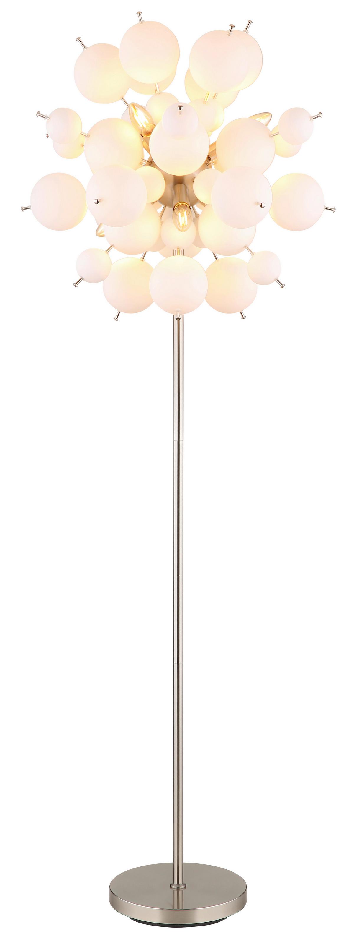 Állólámpa 15633so - nikkelszínű, Design, Üveg/fém (55/155cm) - Globo