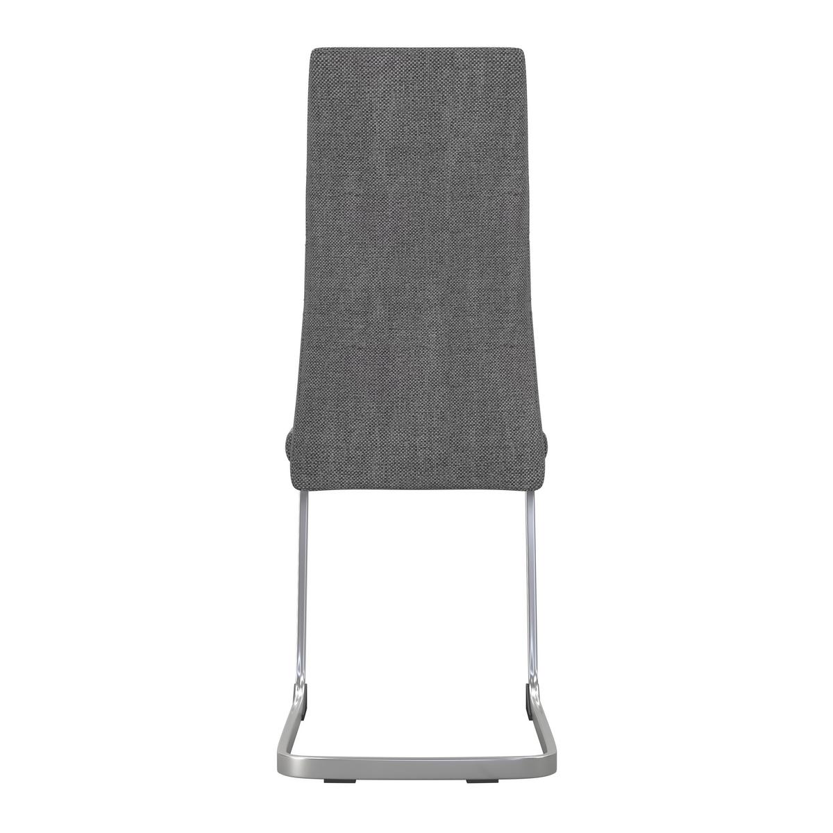 Nihajni Stol Donna, Siva - barve kroma/siva, Konvencionalno, kovina/tekstil (42/99/56cm) - Mömax
