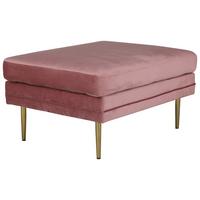 HOCKER BOOM - Pink/Goldfarben, Design, Kunststoff/Textil (90/49/70cm) - Livetastic