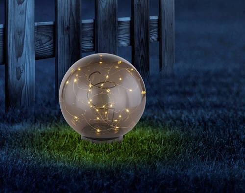 Solarna Svetilka Nimbus, S Sijalko - siva, Basics, umetna masa (20/30cm) - Globo
