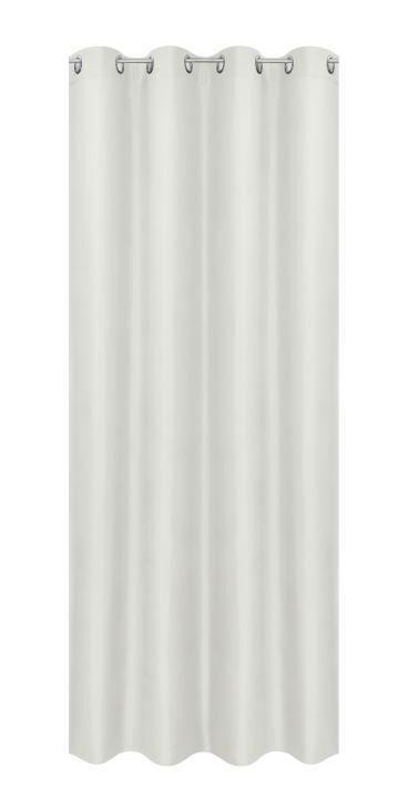 Ösenvorhang Abby Weiß ca. 140x235cm - Weiß, KONVENTIONELL, Textil (140/235cm) - Modern Living