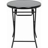 UTEBORD SAM - antracit, metall/glas (60/70cm) - Mömax