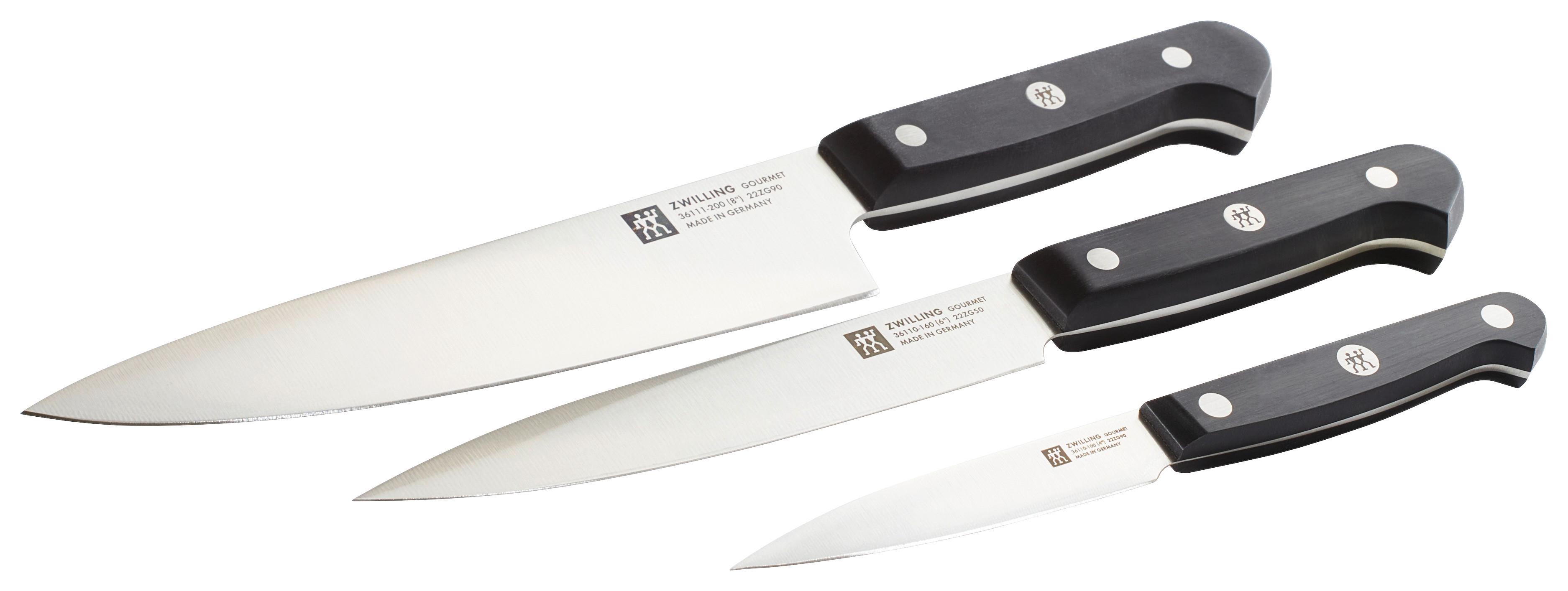 ZESTAW NOŻY 1002443/ 36130-003-0 ZWILLING - kolor srebrny/czarny, Basics, tworzywo sztuczne/metal - Zwilling