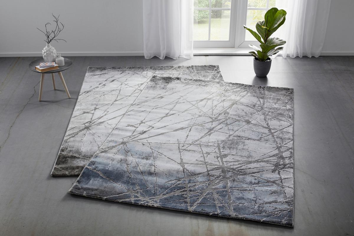 Covor țesut Manchester 3 - albastru, Modern, textil (160/230cm) - Mömax