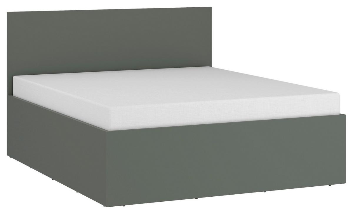 Krevet Pozzi - zelena/crna, Moderno, drvni materijal/plastika (140/200cm) - Modern Living