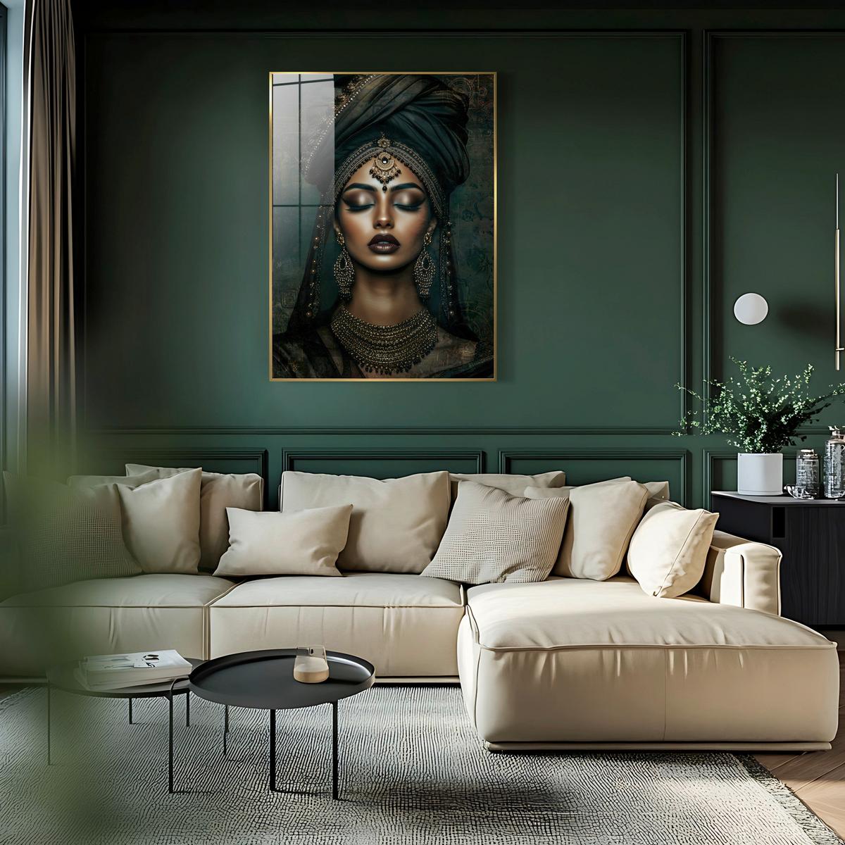 Glasbild Multicolor ca. 80x120cm - Multicolor, Basics, Glas/Holz (80/120cm)