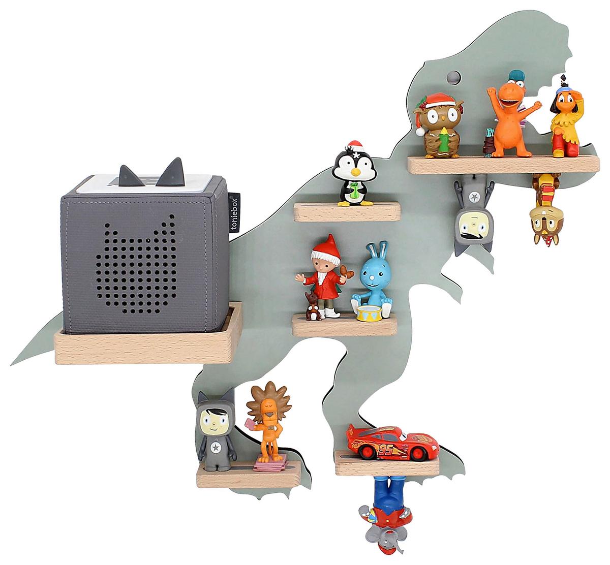 Otroška Polica Boarti, Zelena - zelena, Moderno, leseni material (52/44/19cm) - MID.YOU