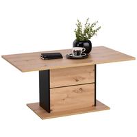 STOLIK KAWOWY EDRA   -HOM IN- - czarny/dąb artisan, Design, materiał drewnopochodny (110/65/50cm) - Hom`in