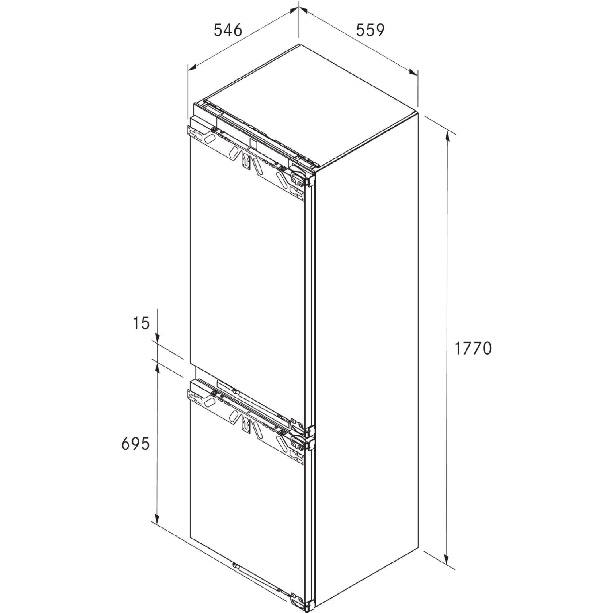 Kühl-Gefrier-Kombination C178KGS2 - Weiß, MODERN, Metall (55,9/177/54,6cm) - Bora