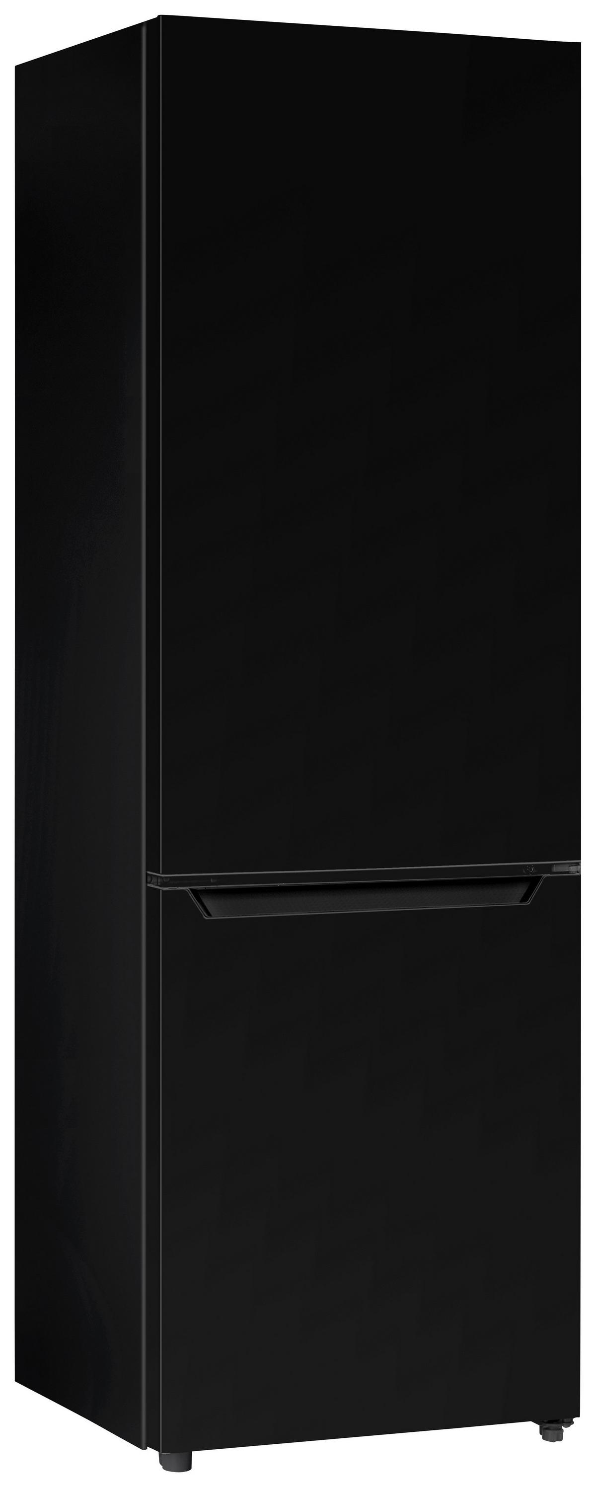 Kühl-Gefrier-Kombination Respekta Gotland Schwarz - Schwarz, Basics, Glas/Kunststoff (54/176/55cm) - Respekta