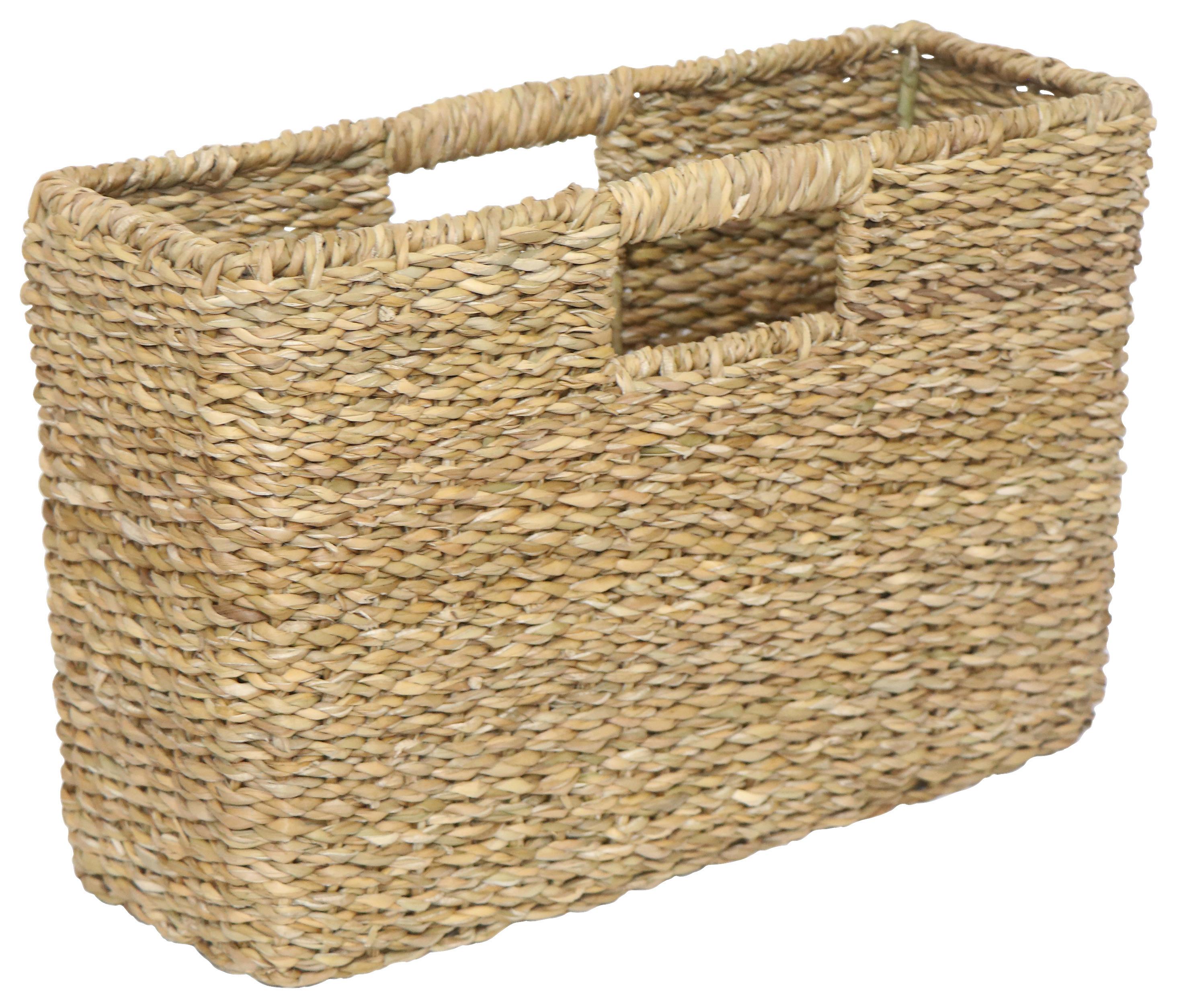 Coș HOGLA - culoare natur, materiale naturale/metal (38/13/25cm) - Mömax