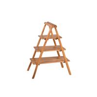 Gartenregal Floris Teak - Braun, Basics, Holz (50/103/75cm) - Gardenson