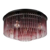 DECKENLEUCHTE 15698D1BR GORLEY - Klar/Chromfarben, Basics, Glas/Metall (50/25cm) - Globo