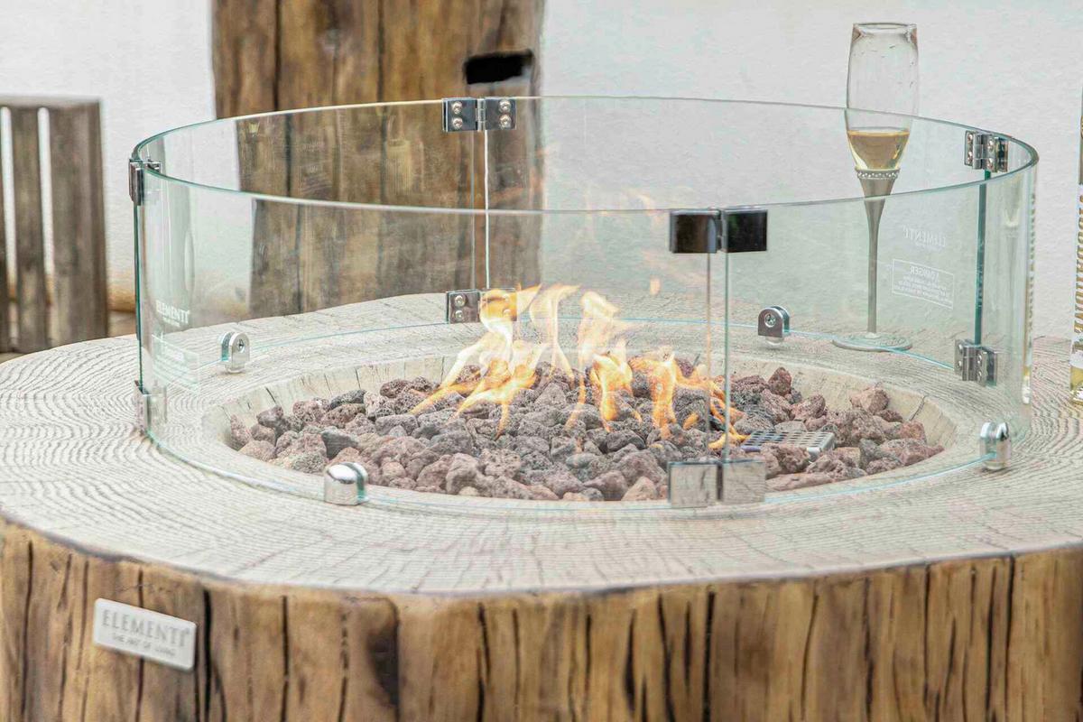 Feuerstelle Mancester Rotbraun - Rotbraun, KONVENTIONELL, Stein/Metall (100/43/106cm) - Gardenson