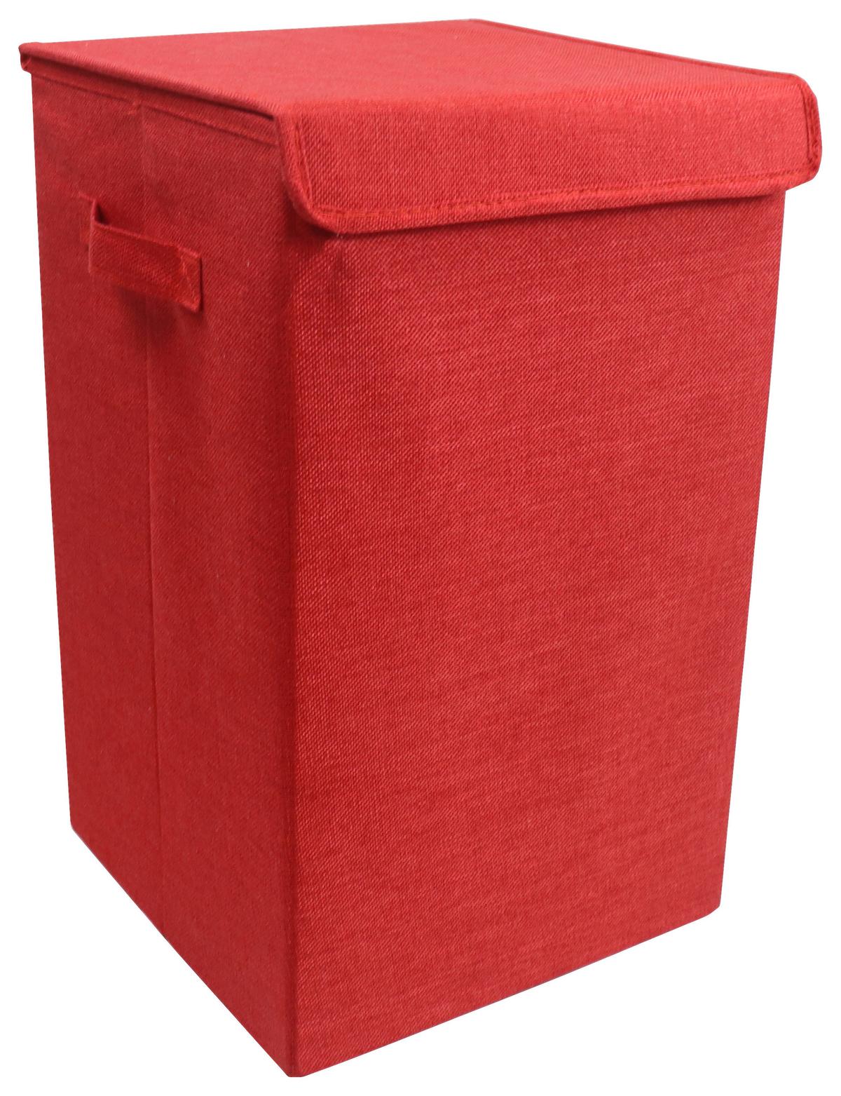 Košara Za Perilo Dreso M, Rdeča - rdeča, Moderno, tekstil (30/50/30cm) - MID.YOU