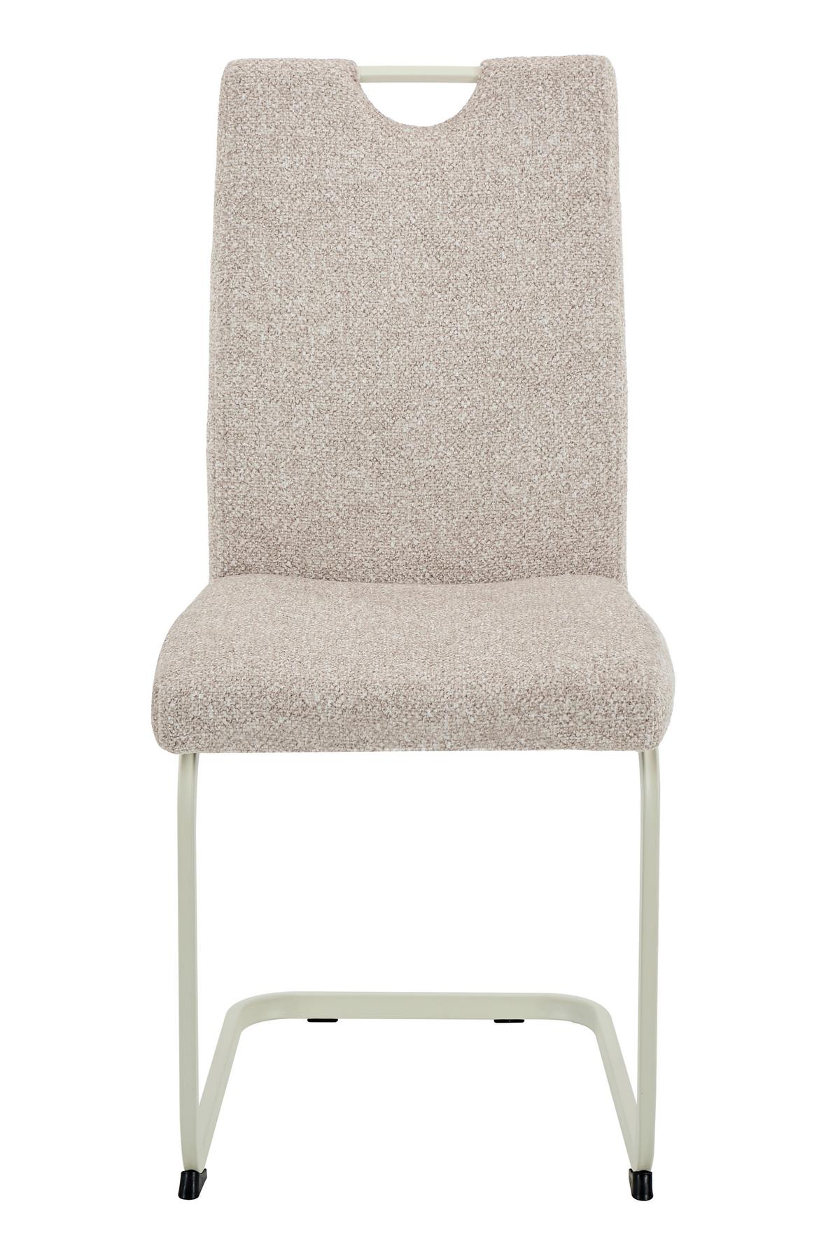 SCHWINGSTUHL-SET TIVOLI S 4ER-SET - Beige/Creme, MODERN, Textil/Metall (45/98/59cm) - MID.YOU