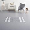 HANDVÄVD MATTA ELISA - vit/mörkgrå, Modern, textil (60/120cm) - Mömax