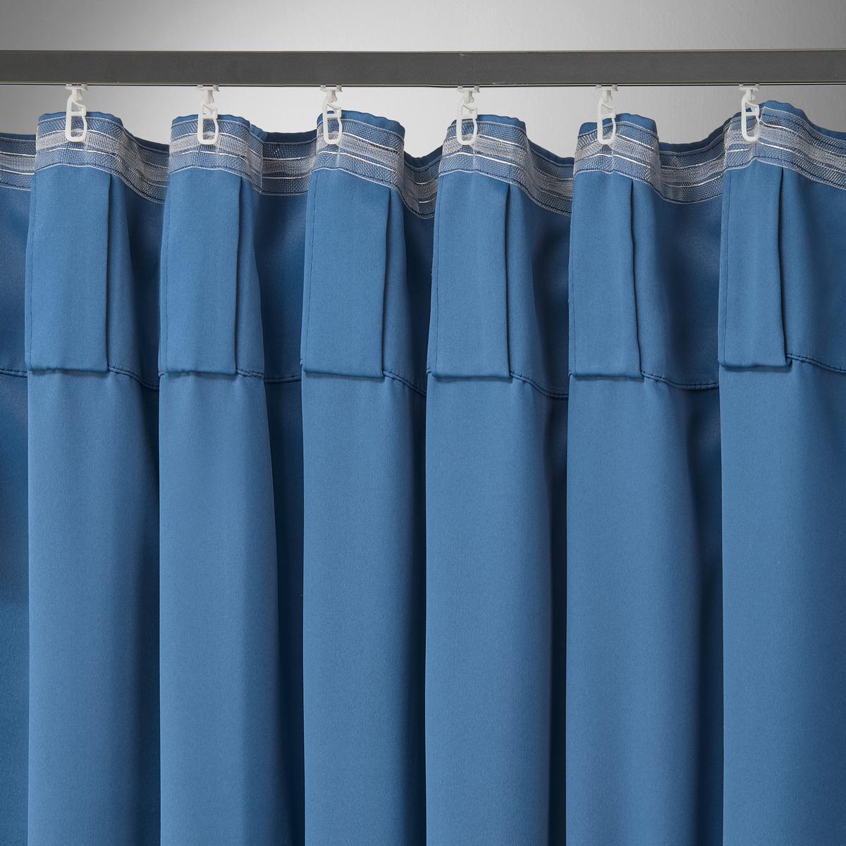 Verdunkelungsvorhang Riccardo Blau ca. 145x245cm - Blau, MODERN, Textil (140/245cm) - Premium Living