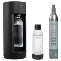 SATURATOR EUR-GL004F-B-ND GLASSY - czarny, Basics, materiał drewnopochodny/tworzywo sztuczne (18.8/18.8/44.4cm) - mysoda