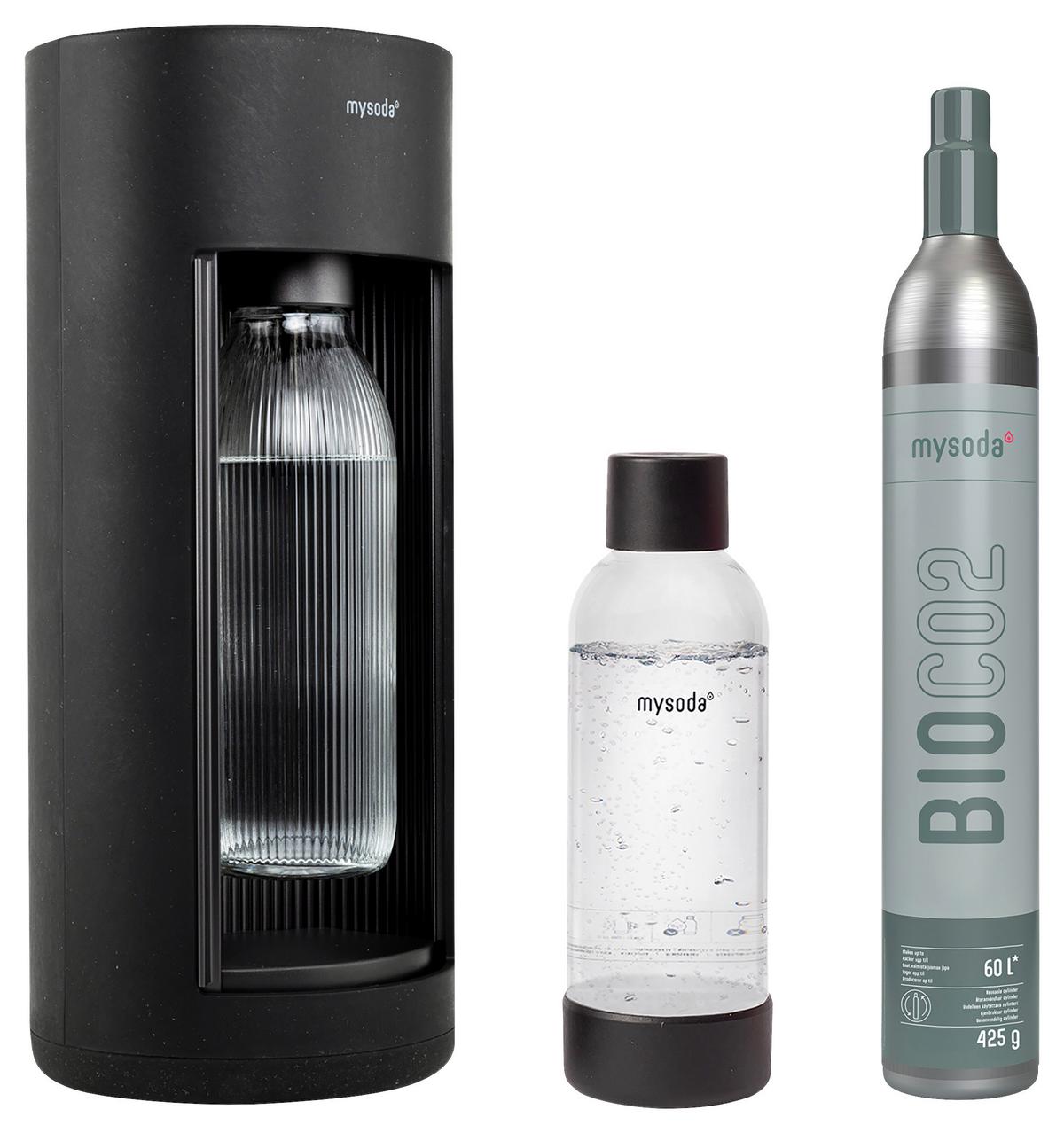 SATURATOR EUR-GL004F-B-ND GLASSY - czarny, Basics, materiał drewnopochodny/tworzywo sztuczne (18.8/18.8/44.4cm) - mysoda