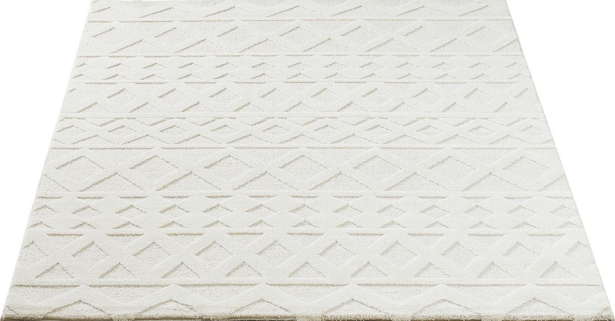 Webteppich Elio Creme/Beige ca. 200x290cm - Beige/Creme, KONVENTIONELL, Textil (200/290cm)