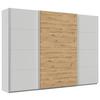Ormar S Kliznim Vratima Feldkirch - hrast Artisan/svijetlo siva, Moderno, drvni materijal/metal (315/229/62cm) - Modern Living