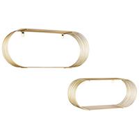 Wandregal Jessica in Goldfarben - Goldfarben, MODERN, Metall (43/18/10cm) - Mömax