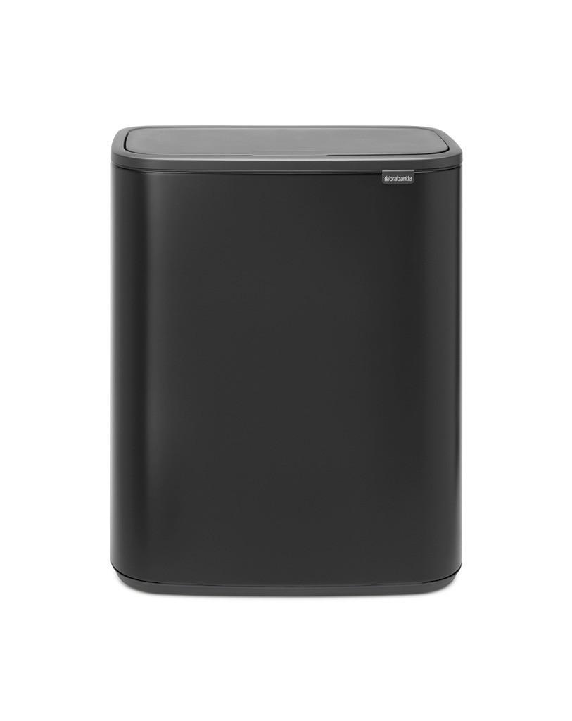 KOSZ NA ODPADY 221484 - czarny, Design, tworzywo sztuczne/metal (54.5/65.6/31.2cm) - Brabantia