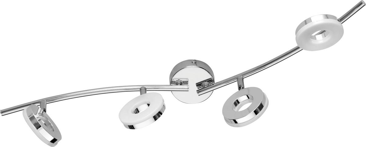Strahler Elli, max. 4x4 Watt - Chromfarben, MODERN, Kunststoff/Metall (77cm)
