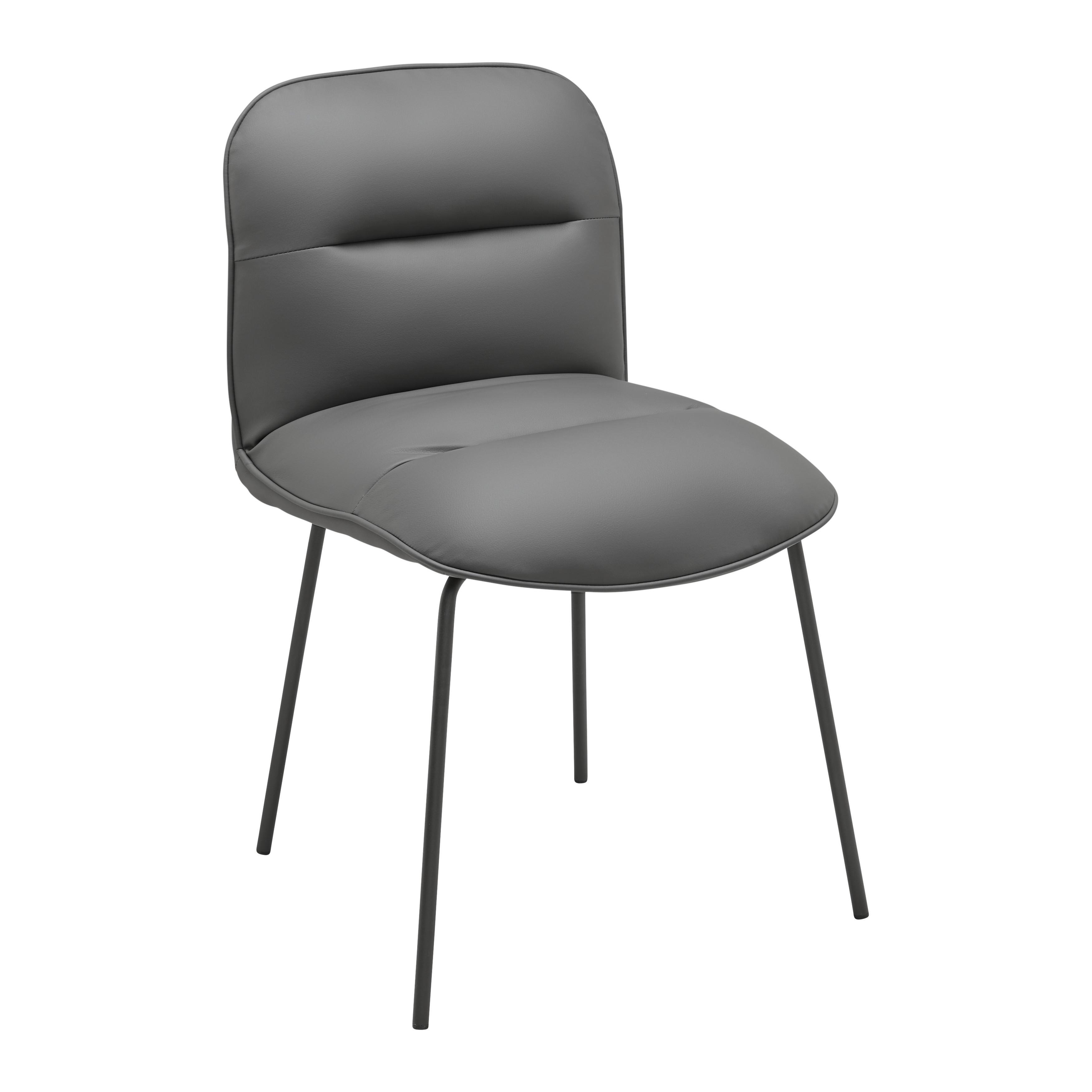 KRZESŁO ELLIS - czarny/szary, Modern, metal/drewno (43/80/50cm) - Bessagi Home