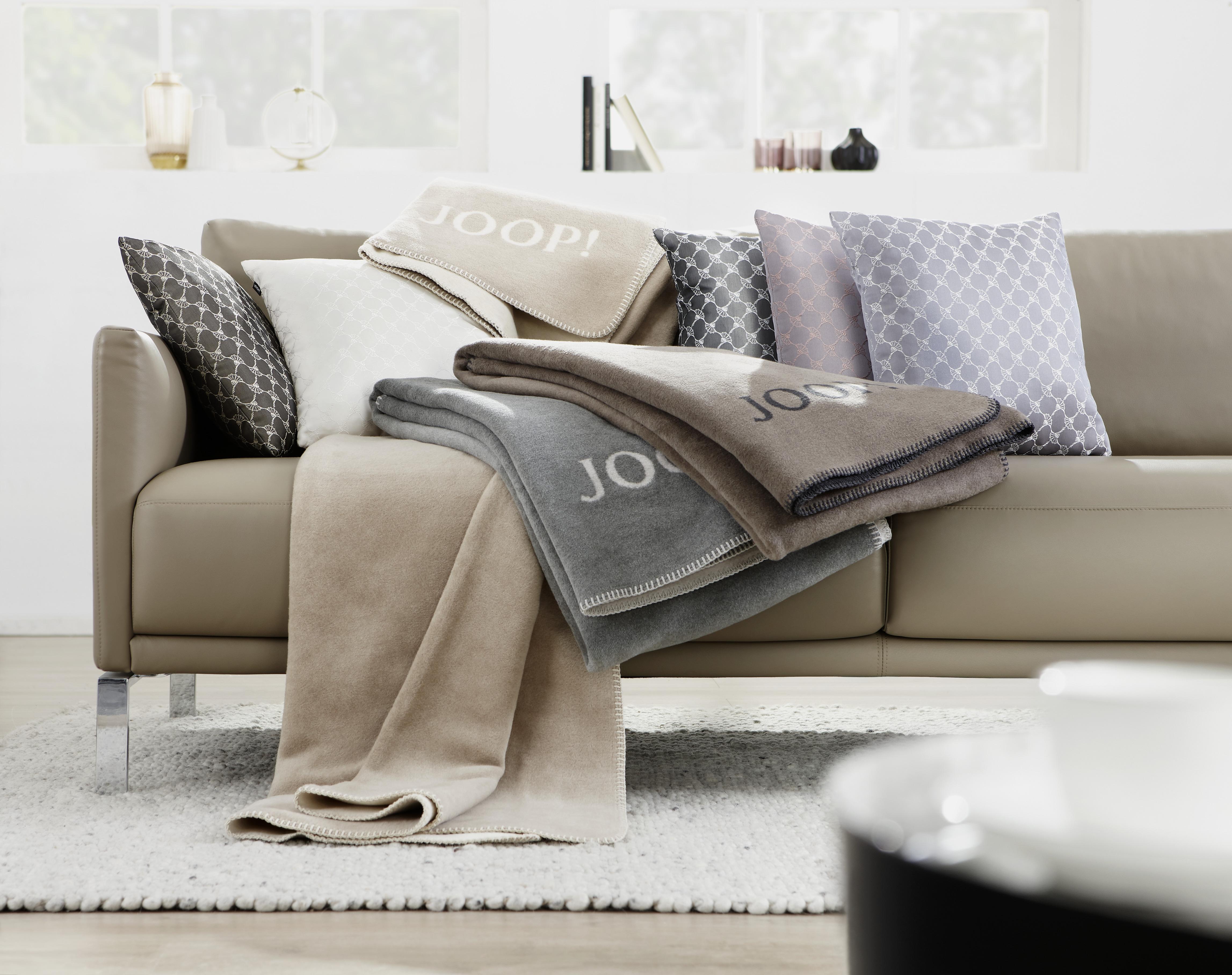 KOC DOMOWY JOOP! UNI- DOUBLEFACE - kremowy/kolor piaskowy, Basics, tkanina (150/200cm) - Joop!
