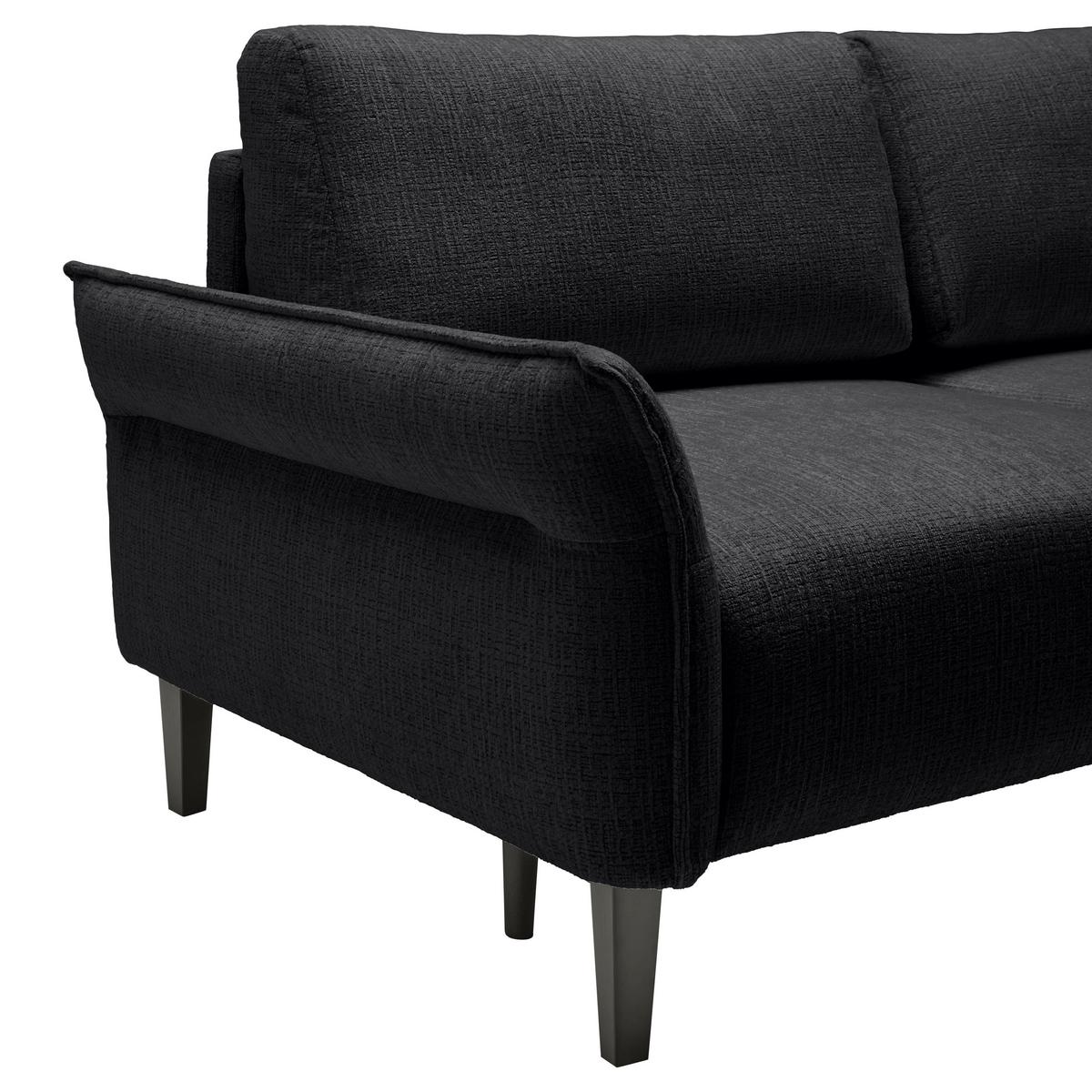 CANAPEA CU 3 LOCURI CUSTOM - crem/negru, Modern, textil (183/85/92cm) - Mömax