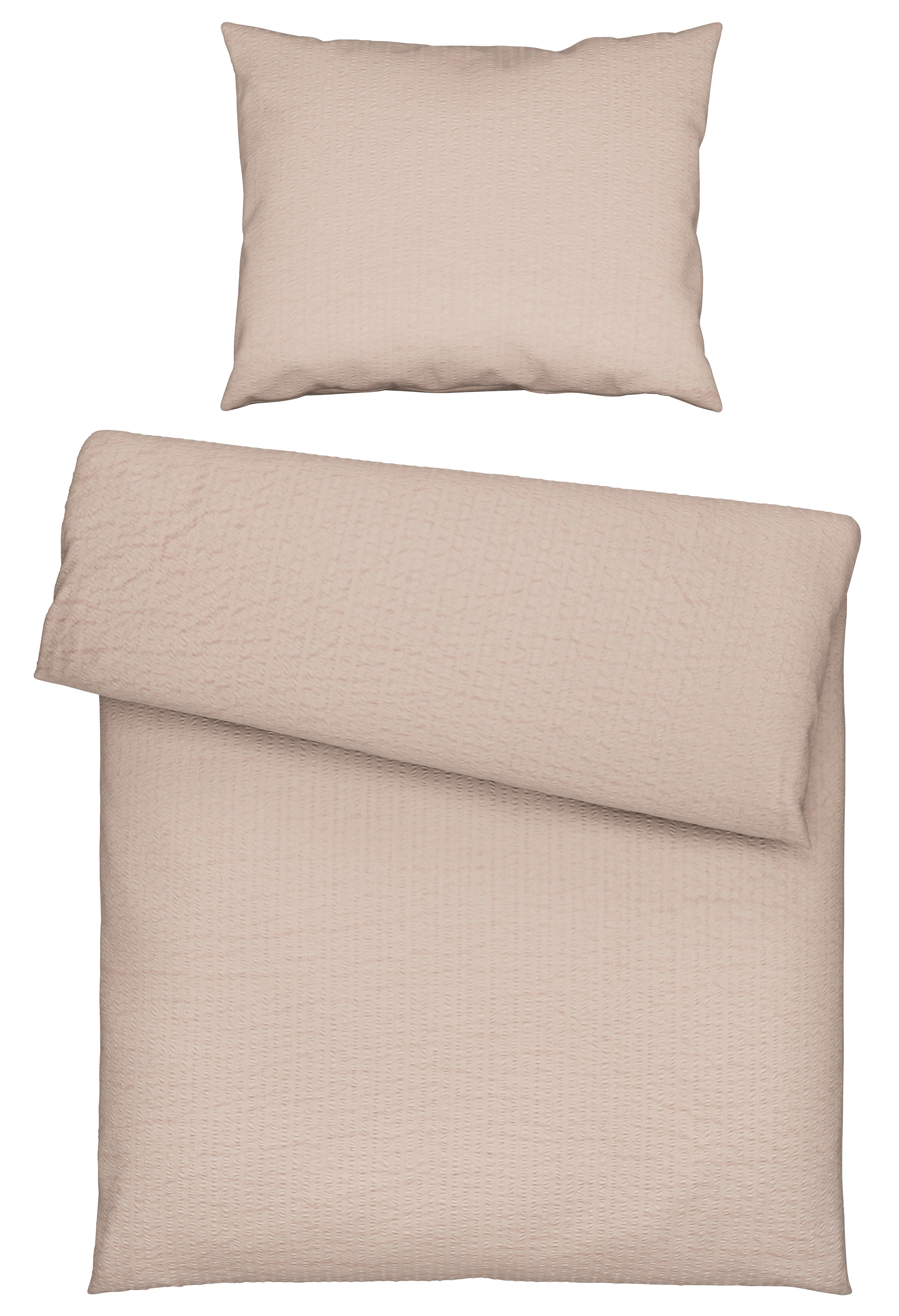 BETTWÄSCHESET GISELA - Beige, Textil (160/210cm) - Modern Living