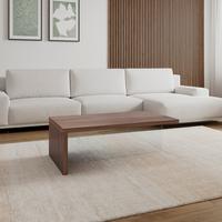 Couchtisch Nayla Walnussfarben MDF/Glas - Klar/Walnussfarben, MODERN, Glas/Holz (110/38/60cm)