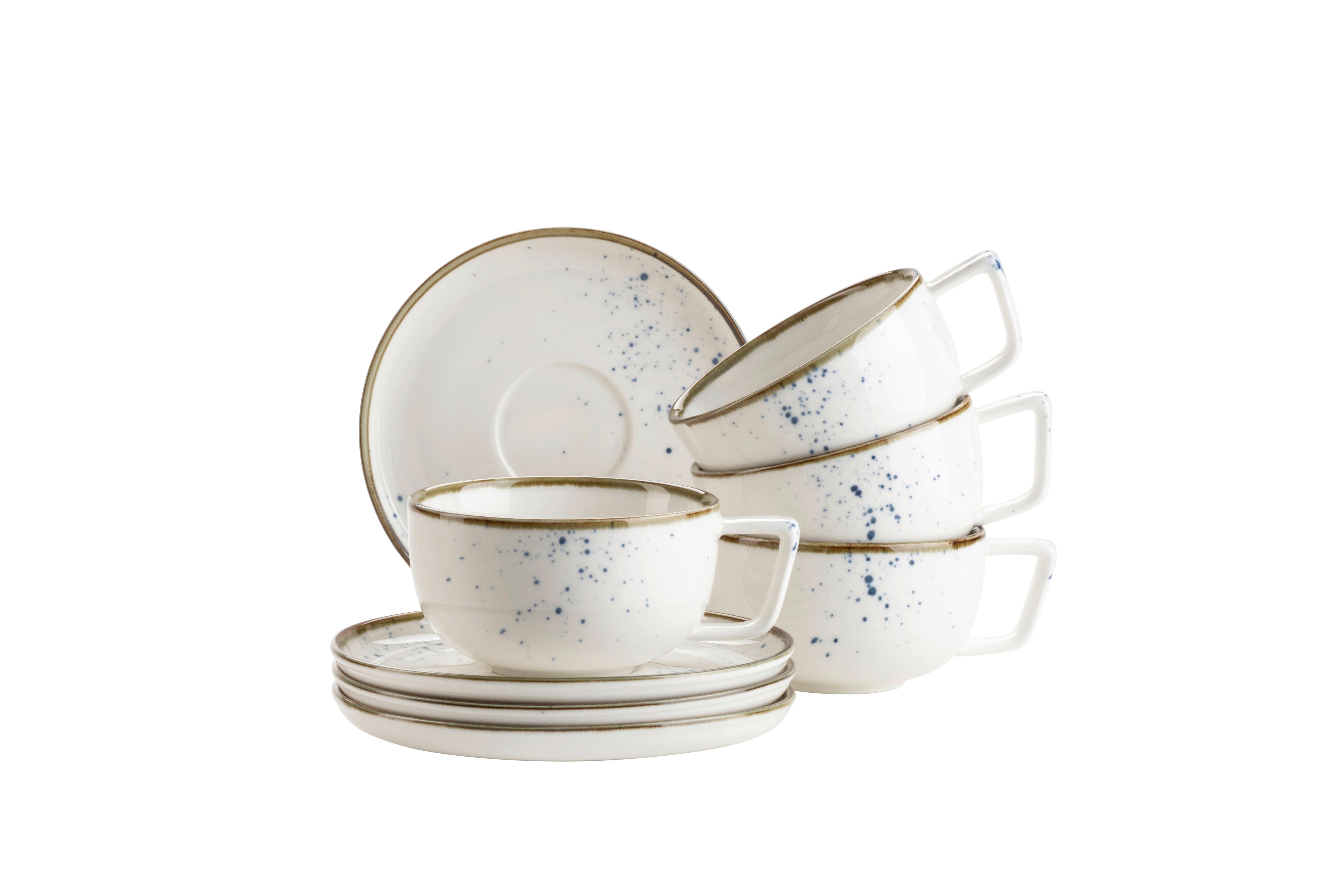 TASSENSET PINTAR - Blau/Weiss, Basics, Keramik - Mäser