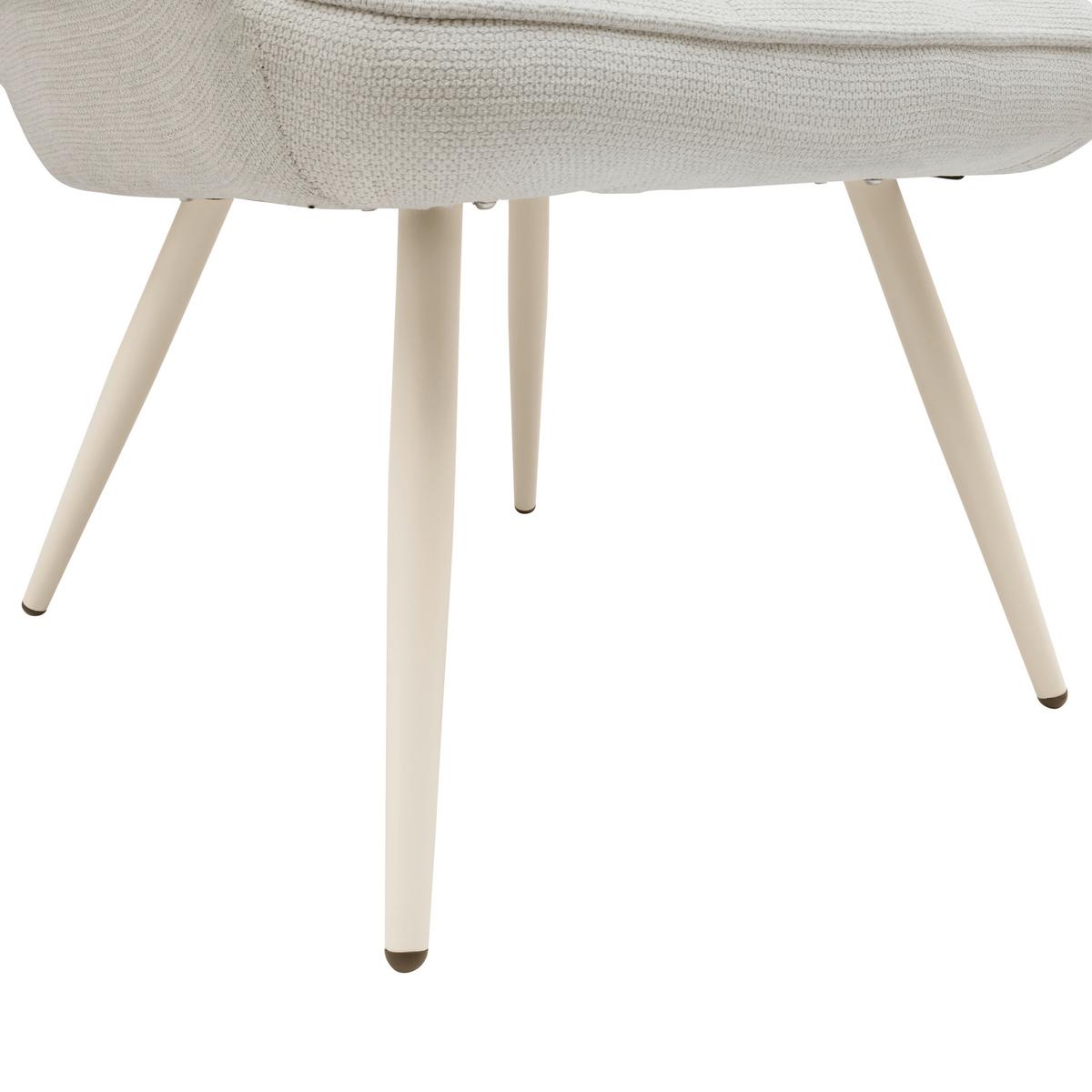 Sessel Alex Beige - Beige/Schwarz, MODERN, Textil/Metall (68/100/78cm) - Based