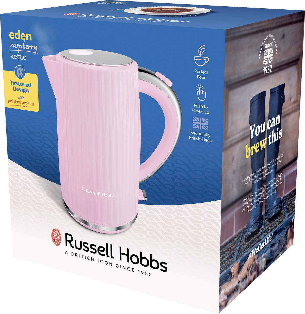 Vízforraló Russell Hobbs Eden - pink, Modern, műanyag - Russell Hobbs